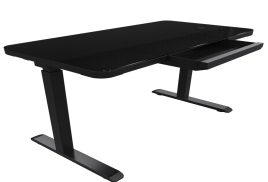 Height Adjustbale desk Standing  Glass top full desk usb ZTADK06